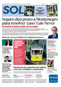 Capa do Nascer do SOL de sexta-feira, 28 de agosto de 2026