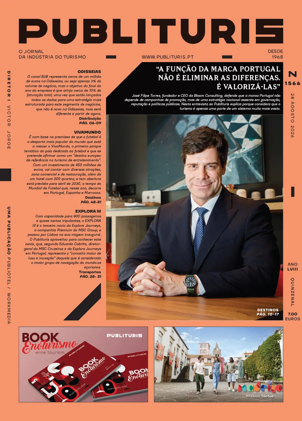 Capa do Publituris de sexta-feira, 28 de agosto de 2026