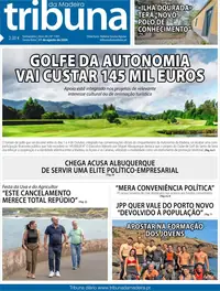 Capa do Tribuna da Madeira de sexta-feira, 28 de agosto de 2026