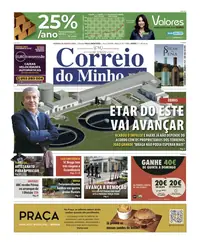 Capa do Correio do Minho de sábado, 29 de agosto de 2026