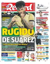 Capa do Record de sábado, 29 de agosto de 2026