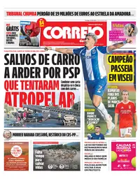 Capa do Correio da Manhã de domingo, 30 de agosto de 2026