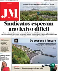 Capa do Jornal da Madeira de domingo, 30 de agosto de 2026