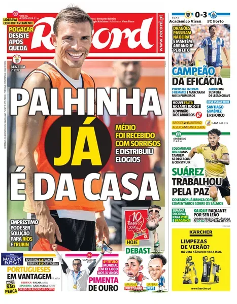 Capa do Record de domingo, 30 de agosto de 2026