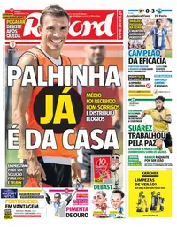 Capa do Record de domingo, 30 de agosto de 2026