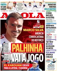 Capa do A Bola de segunda-feira, 31 de agosto de 2026