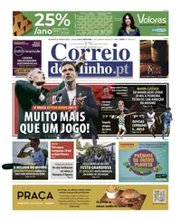 Capa do Correio do Minho de segunda-feira, 31 de agosto de 2026