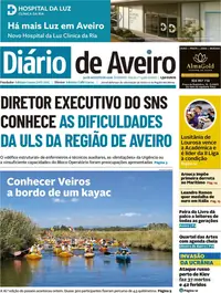 Capa do Diário de Aveiro de segunda-feira, 31 de agosto de 2026