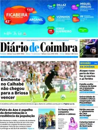 Capa do Diário de Coimbra de segunda-feira, 31 de agosto de 2026