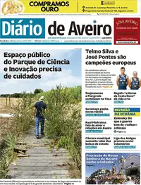 Capa do Diário de Aveiro de terça-feira, 1 de setembro de 2026