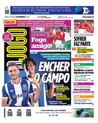 Capa do O Jogo de terça-feira, 1 de setembro de 2026