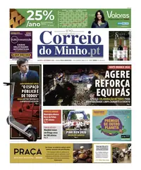 Capa do Correio do Minho de quarta-feira, 2 de setembro de 2026