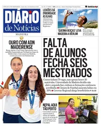 Capa do Diário de Notícias da Madeira de quinta-feira, 3 de setembro de 2026