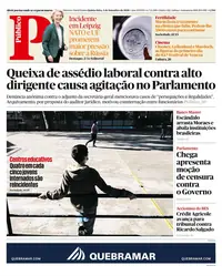 Capa do Público de quinta-feira, 3 de setembro de 2026