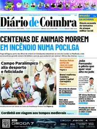 Capa do Diário de Coimbra de sexta-feira, 4 de setembro de 2026