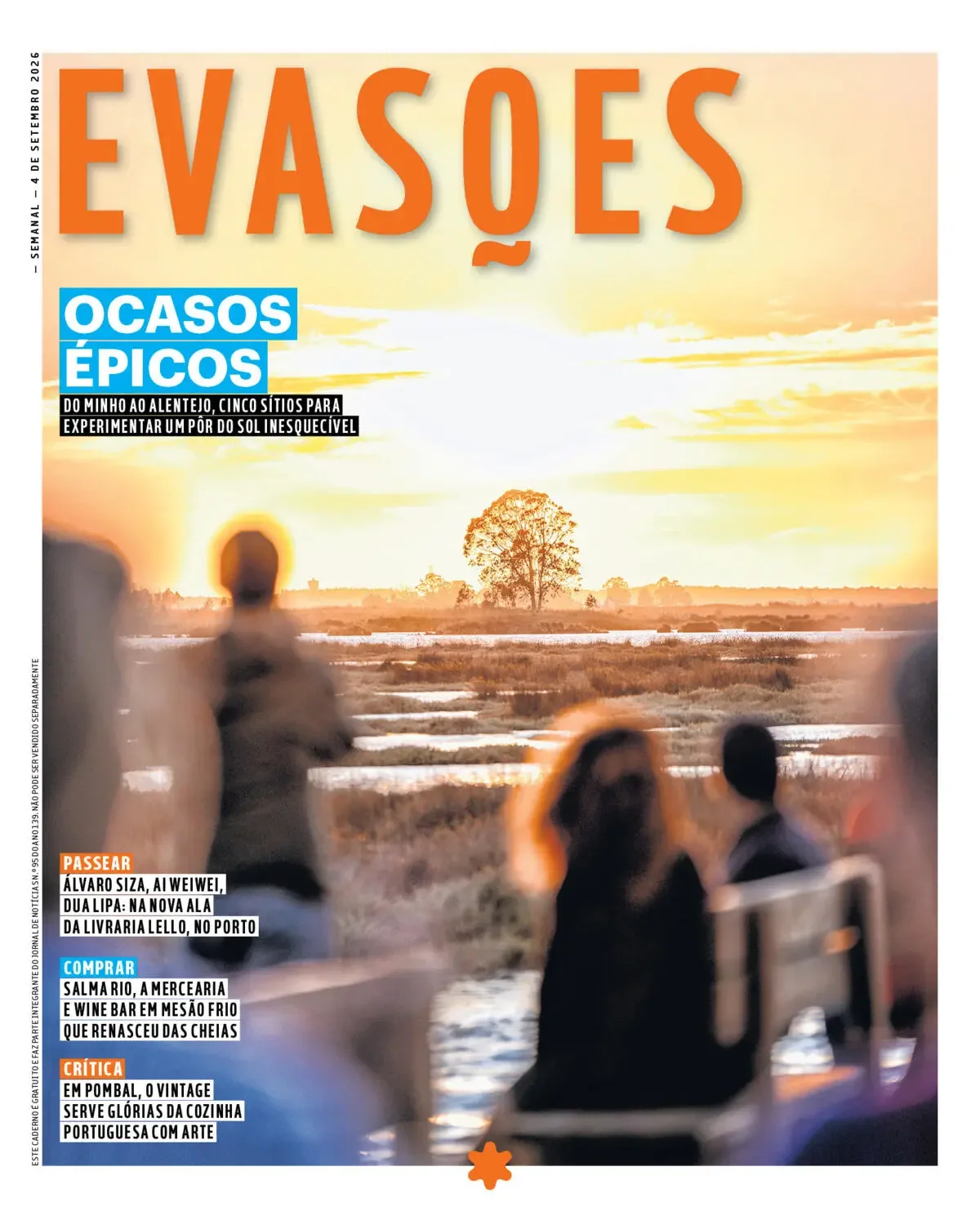 Capa do Evasões de sexta-feira, 4 de setembro de 2026