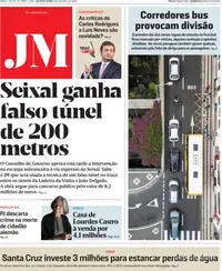 Capa do Jornal da Madeira de sexta-feira, 4 de setembro de 2026