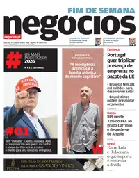 Capa do Jornal de Negócios de sexta-feira, 4 de setembro de 2026