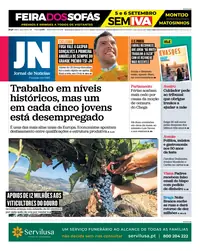 Capa do Jornal de Notícias de sexta-feira, 4 de setembro de 2026
