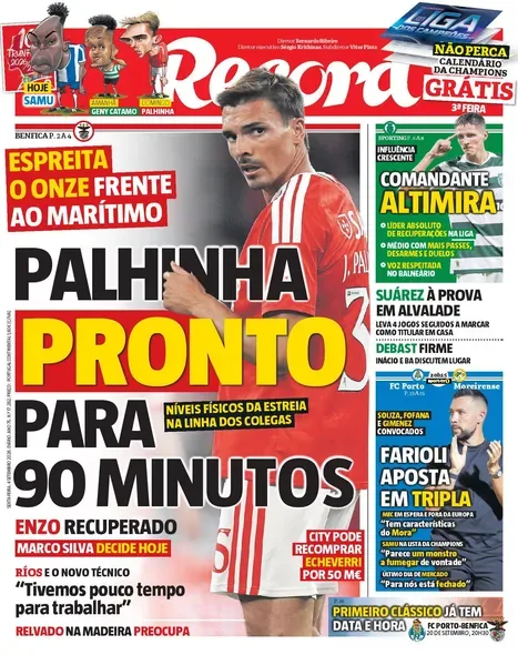 Capa do Record de sexta-feira, 4 de setembro de 2026