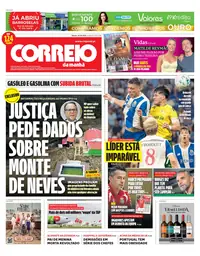 Capa do Correio da Manhã de sábado, 5 de setembro de 2026