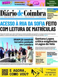 Capa do Diário de Coimbra de sábado, 5 de setembro de 2026
