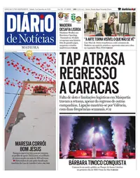 Capa do Diário de Notícias da Madeira de sábado, 5 de setembro de 2026