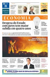 Capa do Expresso Economia de sábado, 5 de setembro de 2026