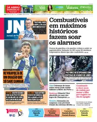 Capa do Jornal de Notícias de sábado, 5 de setembro de 2026