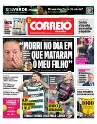 Capa do Correio da Manhã de domingo, 6 de setembro de 2026