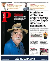Capa do Público de domingo, 6 de setembro de 2026