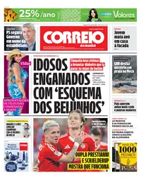 Capa do Correio da Manhã de segunda-feira, 7 de setembro de 2026