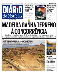 Capa do Diário de Notícias da Madeira de segunda-feira, 7 de setembro de 2026