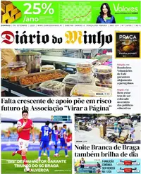 Capa do Diário do Minho de segunda-feira, 7 de setembro de 2026