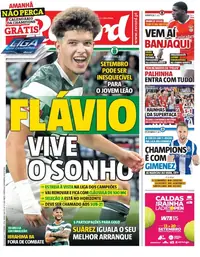 Capa do Record de segunda-feira, 7 de setembro de 2026