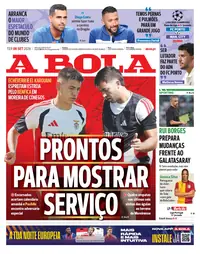 Capa do A Bola de terça-feira, 8 de setembro de 2026