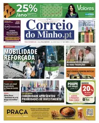 Capa do Correio do Minho de terça-feira, 8 de setembro de 2026