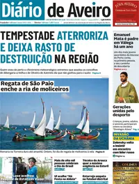 Capa do Diário de Aveiro de terça-feira, 8 de setembro de 2026