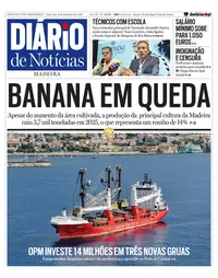 Capa do Diário de Notícias da Madeira de terça-feira, 8 de setembro de 2026