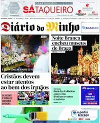 Capa do Diário do Minho de terça-feira, 8 de setembro de 2026
