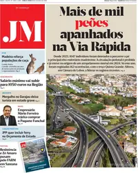 Capa do Jornal da Madeira de quarta-feira, 9 de setembro de 2026