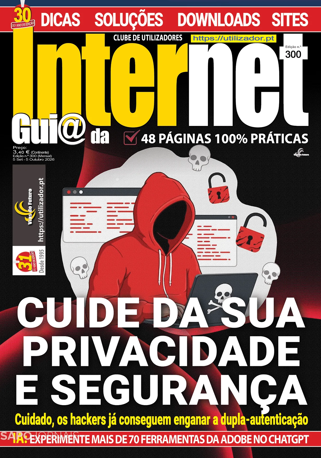 Capa do Guia da Internet de quinta-feira, 10 de setembro de 2026