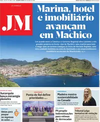 Capa do Jornal da Madeira de quinta-feira, 10 de setembro de 2026