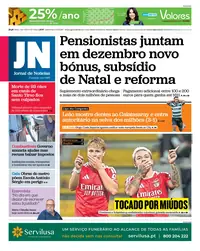Capa do Jornal de Notícias de quinta-feira, 10 de setembro de 2026