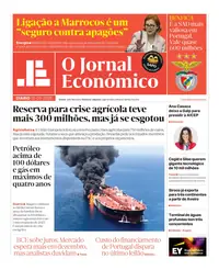 Capa do Jornal Económico de quinta-feira, 10 de setembro de 2026