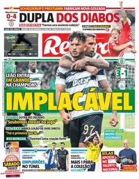 Capa do Record de quinta-feira, 10 de setembro de 2026