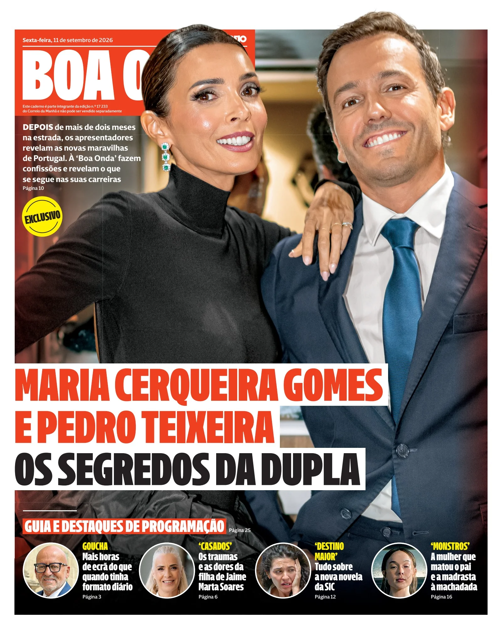 Capa do Boa Onda de sexta-feira, 11 de setembro de 2026