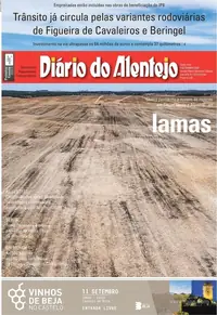 Capa do Diário do Alentejo de sexta-feira, 11 de setembro de 2026