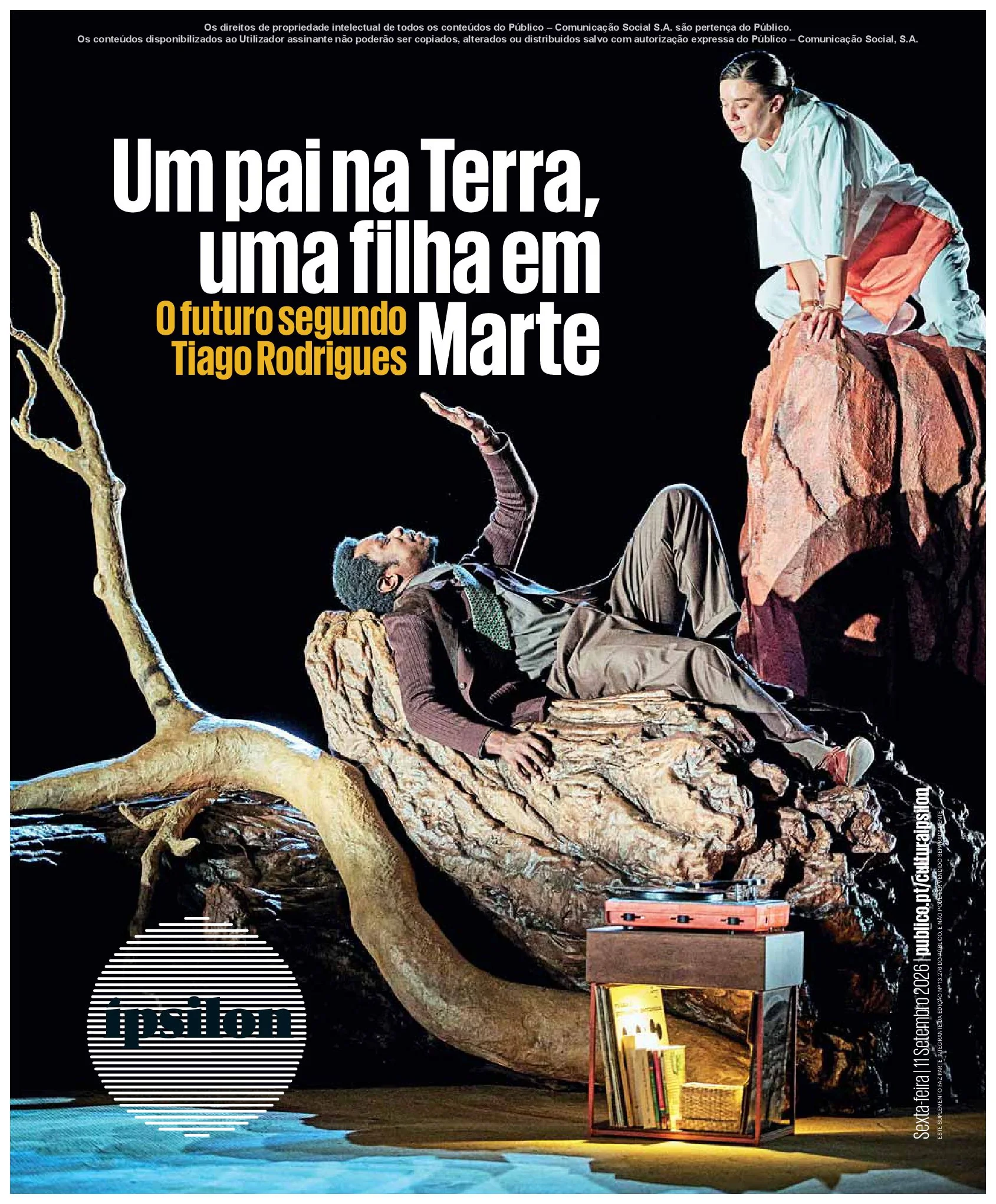 Capa do Ípsilon de sexta-feira, 11 de setembro de 2026