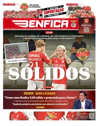 Capa do O Benfica de sexta-feira, 11 de setembro de 2026